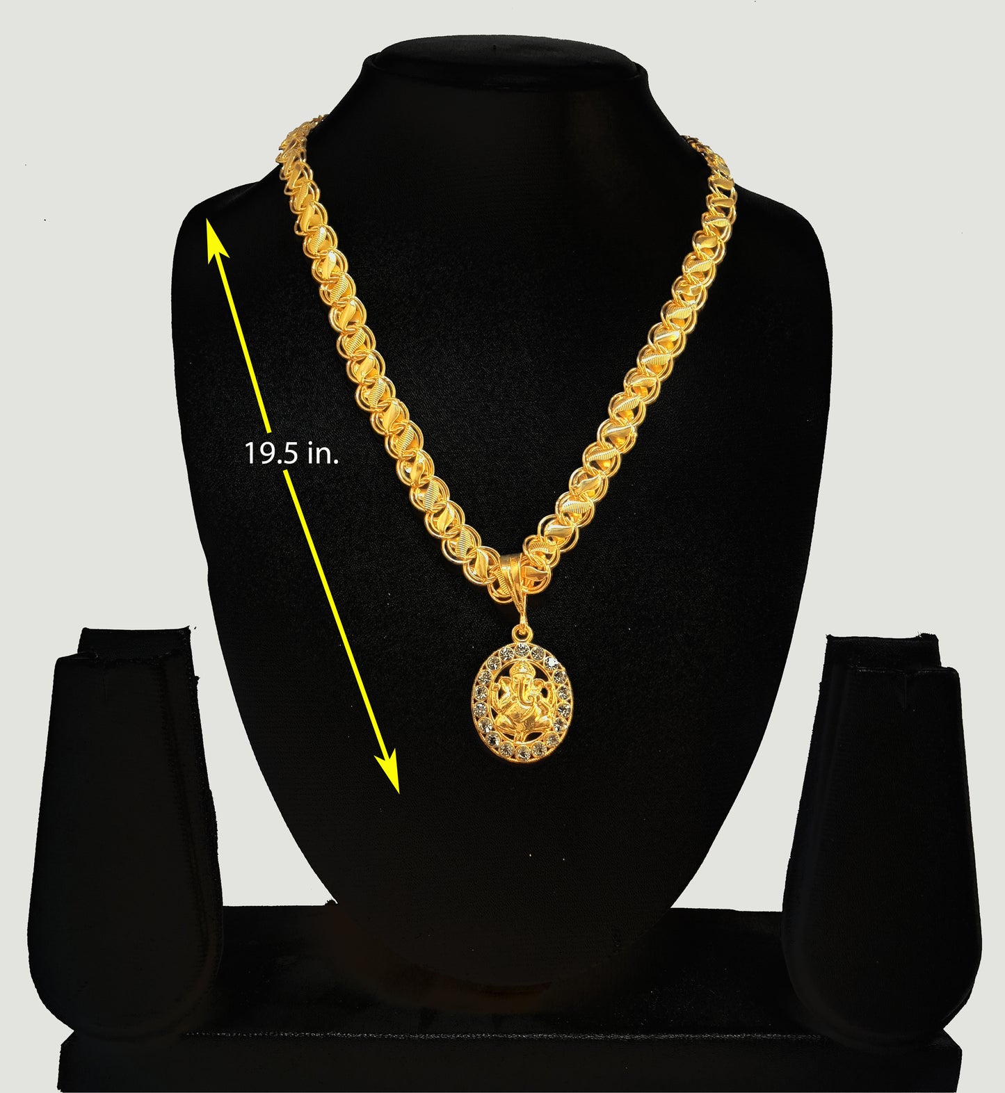 Luxurious Men's Gold Plated Pendant With Chain Vol 4